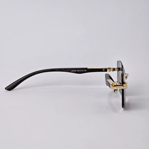 Rimless Sleek Wood - BLUE/BROWN/BLACK